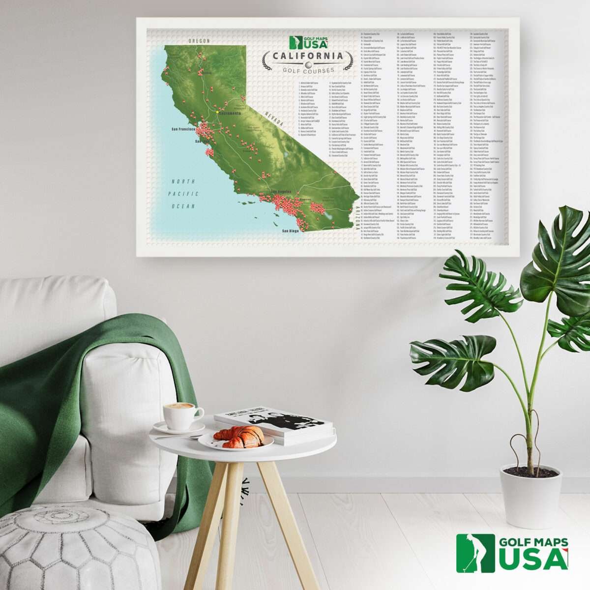 California Golf Course Scratch Off Map - Image 7