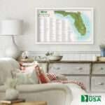 Florida Golf Course Scratch Off Map - Image 7