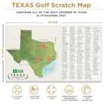 Texas Golf Course Scratch Off Map - Image 3