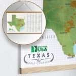 Texas Golf Course Scratch Off Map - Image 6
